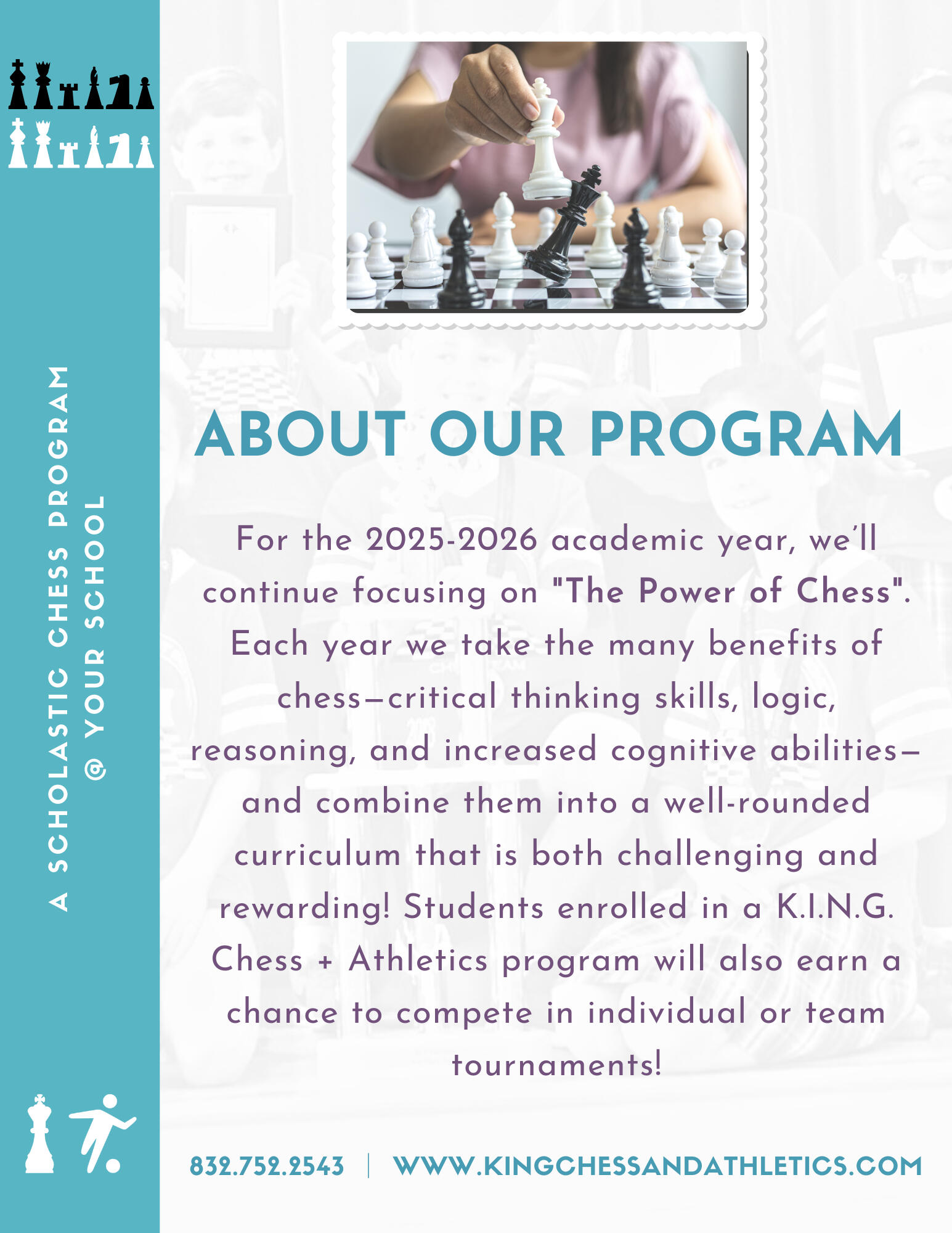 K.I.N.G. Chess + Athletics Scholastic Chess Programs